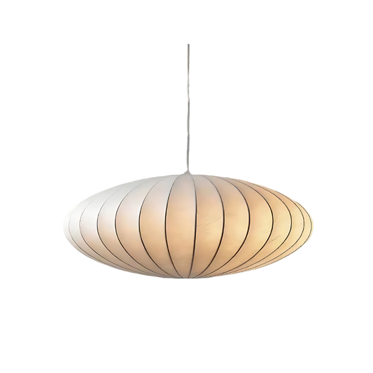 The Elegant Japandi Silk Pendant Light